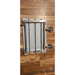 Wall Mounted Folding Shower Seat Bench Stainless Steel Frame 350 lb Capacity
