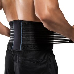 BraceUP Back Support Belt for Men and Women – Small/Medium (Pack of 1), Black