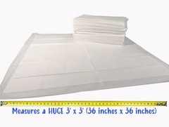 Disposable Bed Pads 36×36 Inch, 50 Pack Extra Large Underpads, Ultra Absorben…