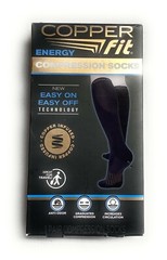 Copper Unisex-Adult Compression Socks, Black