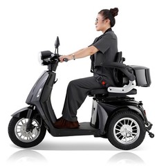 800W 3-Wheel Travel Electric Mobility Scooter 60V20Ah 3-Speed for Seniors 350LBS