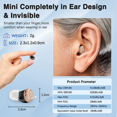 JINGHAO Rechargable Hearing Aids In Ear Sound Hearing Amplifier SHIP FROM US