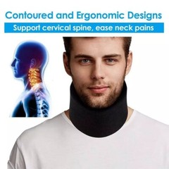Women Men Comfy Neck Support Cervical Collar Traction Device Brace Pain Relief
