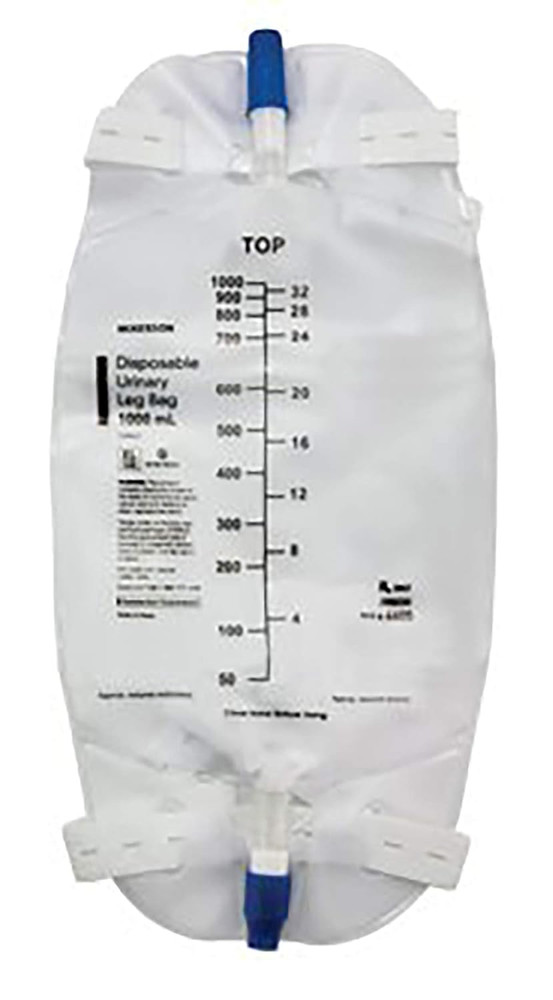 Urinary Leg Bag Anti-Reflux Valve 500 Ml Vinyl