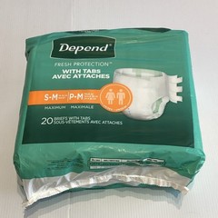 Depend Fresh Protection With Tabs, Incontinence Briefs, Unisex – Sm/Med- 20ct