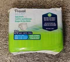 Prevail Per-Fit Daily Underwear – Size Large 45in-58in 20ct Brand New