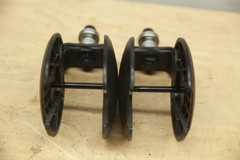 PAIR 6″ Caster Wheel Tire FORKS for Quantum Edge 3 / Q6 2.0 Power Chairs