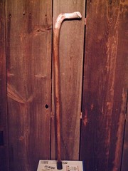 walking stick cane Antler handle MAPLE wood shaft very stiff CUSTOM MADE IN USA