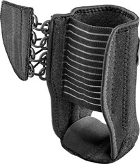 Ankle Brace with Side Stabilizers, Adjustable, Black, 1/Pack