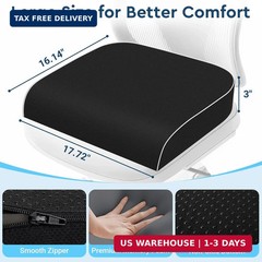 Seat Cushion, Memory Foam Office Chair Cushions for Long Sitting Hours, Chair Pa