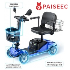 4 Wheel Folding Mobility Scooter Power Wheel Chairs Electric Device For Seniors