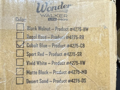 NEW Stander Wonder Walker Lite 4275-CB SHORT HEIGHT Folding Walker in Cobalt Bue