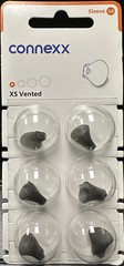 2 Pack XS Vented Connexx Sleeve 3.0. Fits Signia Rexton Widex Miracle Ear.