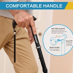 AdjustableWalking Cane for Men Women,Folding,Lightweight,Collapsible,Heavy Duty