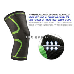 Knee Support Sleeve Brace Elastic Compression Sport Joint Arthritis Pain Relief