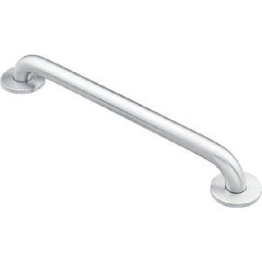 (2)-Moen Home Care 24 In. Concealed Screw Grab Bar, Stainless Steel L8724