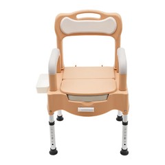 250kg/551.16lbs Height Adjustable Bedside Commodes Chair Portable Toilet Chair