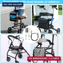 14Pcs Brake Cable Drive Rollator Replacement Parts, Brake Cable Parts for Walker