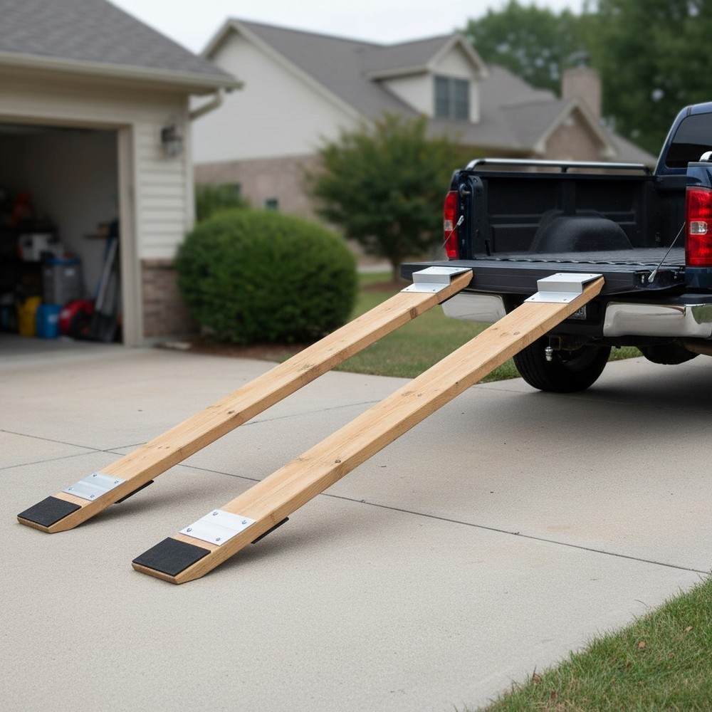 Utility Loading Ramps – Aluminum Top Kit 2 Pack, Non-Skid 1,400 lb Load Capacity
