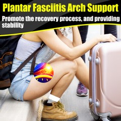 Foot Plantar Fasciitis Arch Support Compression Socks Ankle Heel Brace Copper HG