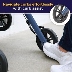 Drive Medical AeroWalk Ultra-Lite Rollator, Blue, Standard style. Only 6.9Kg