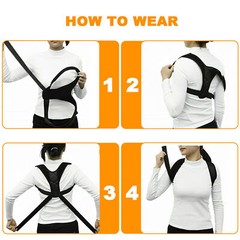 Posture Corrector, Back Support Brace Figure 8 Clavicle Upper Neck Pain Relief