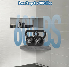 Floating Corner Shower Bench Kit 17x17x24.5 Stainless Wall Mount Seat Shelf