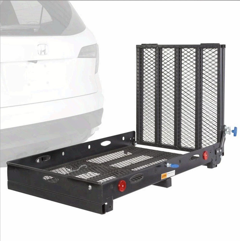 Silver Spring Folding Scooter Wheelchair Carrier w/ 59″ Ramp Steel 500 lb