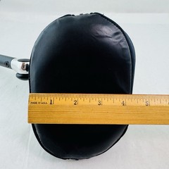 Wheelchair Headrest Black Head Rest Concave Small Adjustable 6 in x 4 in