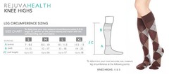Dr. Comfort Argyle Patterned Knee High, Nylon/Spandex, 20-30mmHg (Size: XL) Ches