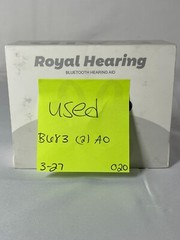 Royal Hearing F-Aid Black Rechargeable Bluetooth Hearing Aid With Manual
