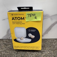 Audien Hearing ATOM One Wireless Rechargeable OTC Hearing AIDS (NEW SEALED)78741