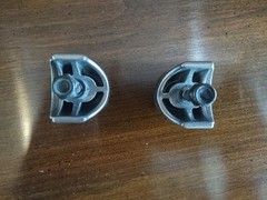 Quickie 2 Wheelchair Receptacles for Leg Rests From 2018 Model w/ Hardware