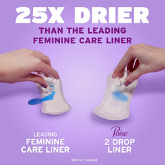 Poise Daily Incontinence Liners, Size 2, Regular Length Very Light, 126 ct