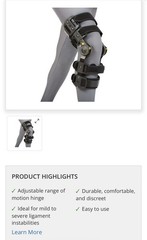 Vertaloc M Left Leg Max OA Knee Brace Support Model# USD501MOA – NEW