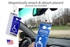 Mirortag Gold – Sturdy Handicap Parking Tag Holder & Protector. Easy On & Off