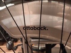 Otto Bock Wheelchair, 20inch, black with silver details.