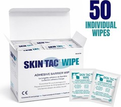 Gentle Skin-Tac Adhesive Barrier Wipes (50 Count) – Ideal for Sensitive Skin