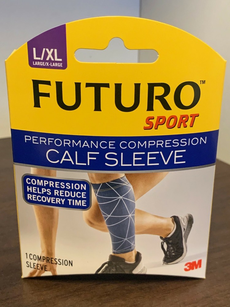 L/XL Extra Large Compression Calf Sleeve Futuro Sport 3M leg wrap brace NIB
