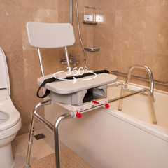 Adjustable Sliding Shower Chair & Transfer Bench for Elderly & Disabled