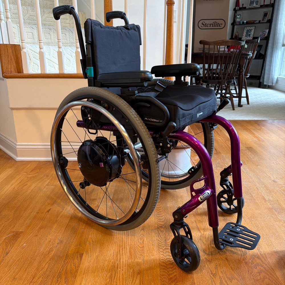 Ki Mobility Rogue XP 13×15 Pediatric Wheelchair W/ Alber Twion Power Assist