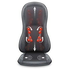 Full Back Massager with Heat -2D/3D Shiatsu Massage Seat Cushion with 10