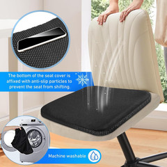 Gel Seat Cushion for Long Sitting Hip Pain, 20X20Inch Jumbo Thick Soft & Breatha