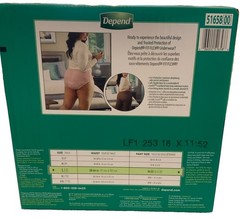 Depend Fresh Protection Women’s Underwear, Large, 40ct STOCK UP PACK NEW IN BOX