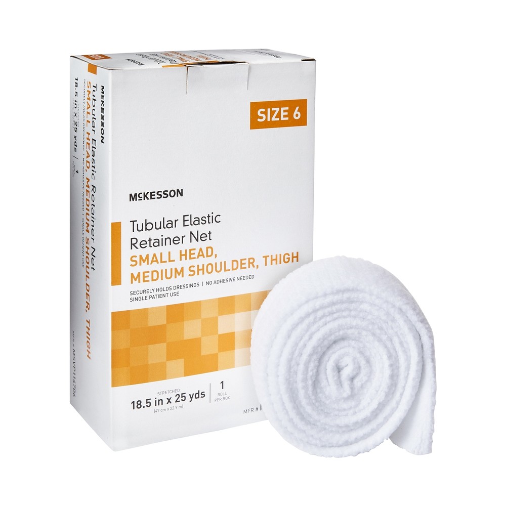 McKesson Elastic Net Retainer Dressing 18.5″ x 25 Yd Sz. 6 1 per Box