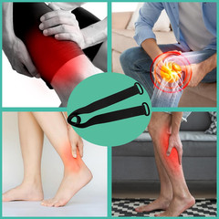 Knee Replacement Recovery Aids Kit – Leg Lifter Strap Elastic Exercise Bands for