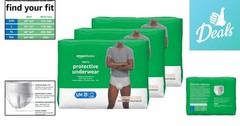Men’s Disposable Incontinence Underwear with Leak Protection – Small/Medium Size