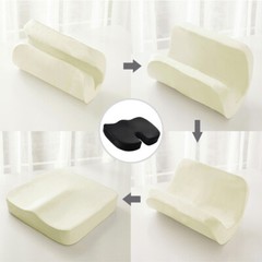 Cool Gel Seat Cushion Memory Foam Coccyx Cuhion Orthopedic Chair Pad Office Home