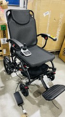 BIQISSI ELECTRIC WHEELCHAIR FOR ADULTS, LIGHTWEIGHT ELECTRIC MOTORIZED – CARBON