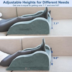 KingPavonini Adjustable Leg Elevation Pillows for After Surgery, Ergonomic Curve